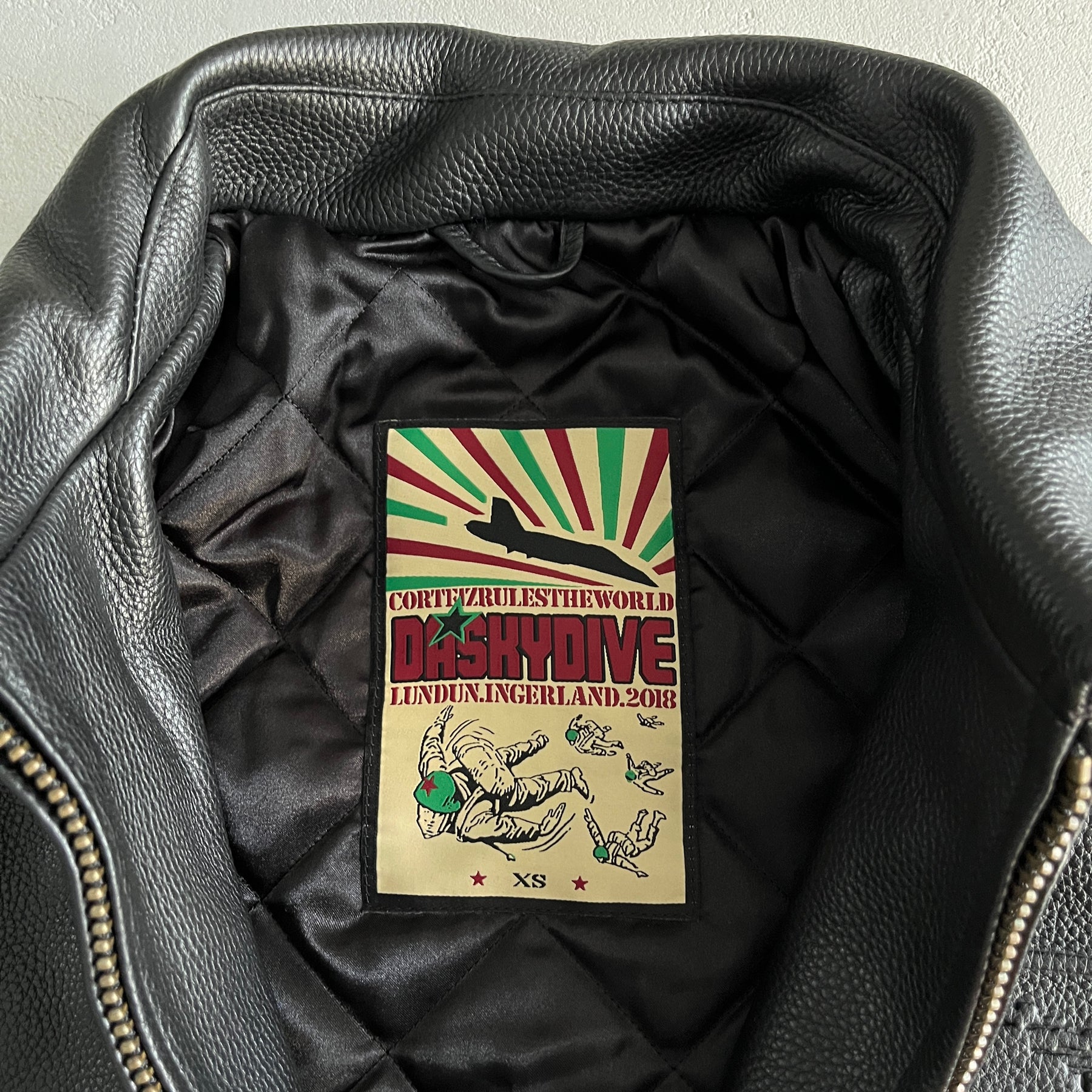 Jaqueta Corteiz “Daskydive” ( 100% Couro )