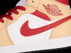 Air Jordan 1 High “Light Curry Cardinal Red”