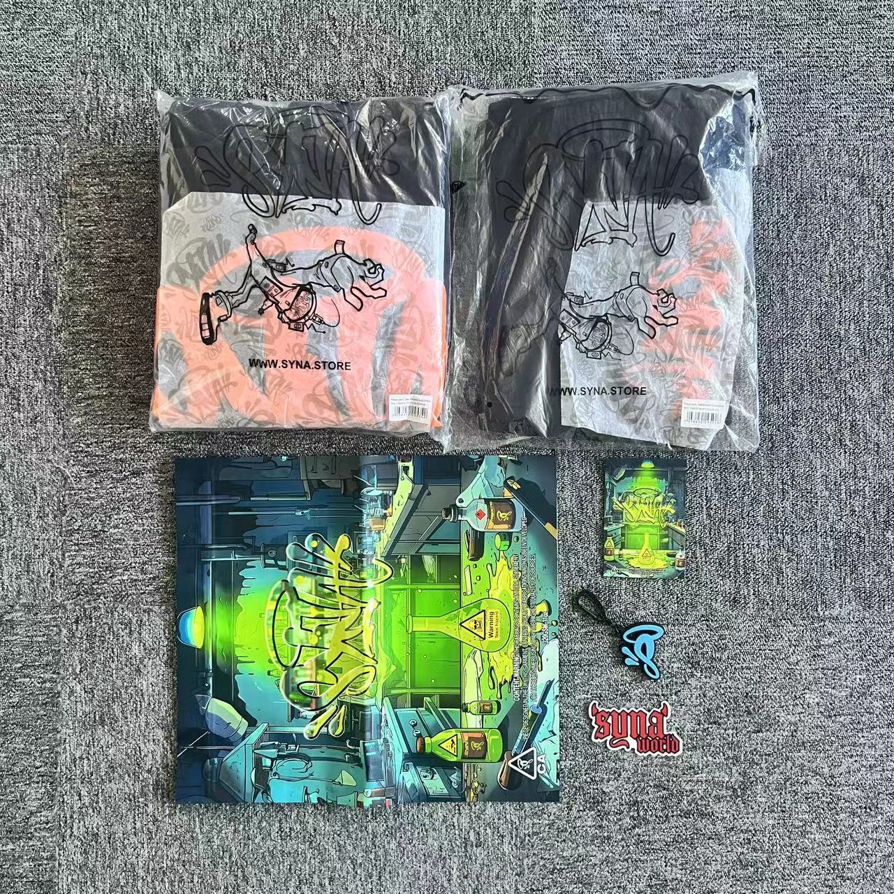 Conjunto Syna World “Syna Team“ ( Preto e Laranja )