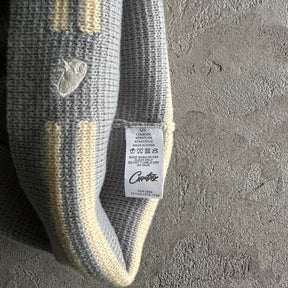 Touca Corteiz “Stripe Beanie” ( Cinza )