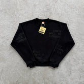 Conjunto Corteiz “HMP Stencil Crewneck” ( Preto )