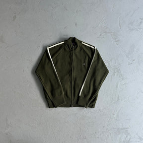 Casaco Corteiz “Knit Zip Up” ( Verde Com Branco )