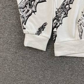 Moletom Hellstar “ Roll Print Graffiti” ( Branco )