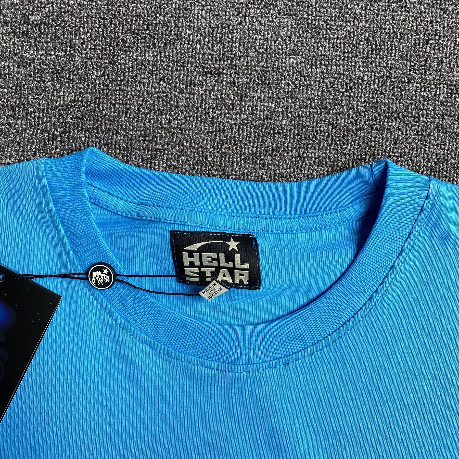 Camisa Hellstar “Box Logo Camo” ( Azul )
