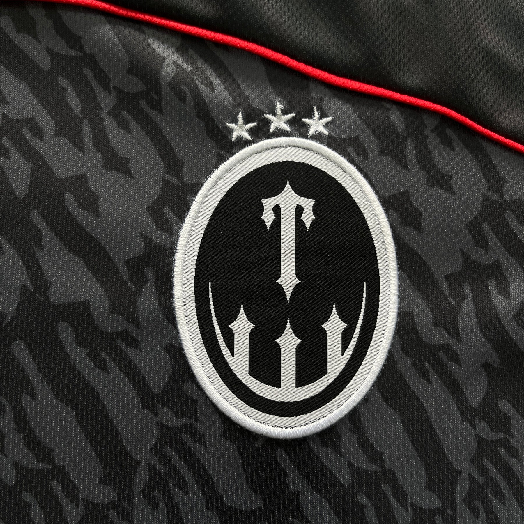 Camisa Trapstar “Football Jersey Black Grey” (Its a Secret)