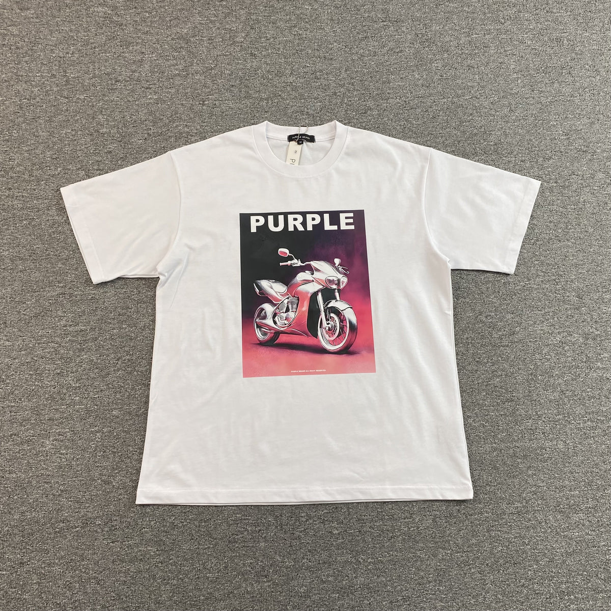 Camisa Purple Brand “Motorcycle” ( Branca )