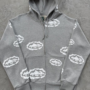 Conjunto Corteiz x Denim Tears ( Cinza )