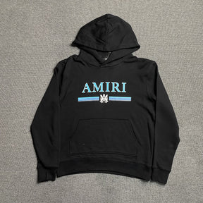 Moletom Amiri “Amiri Bar Logo” ( Preto com Azul )