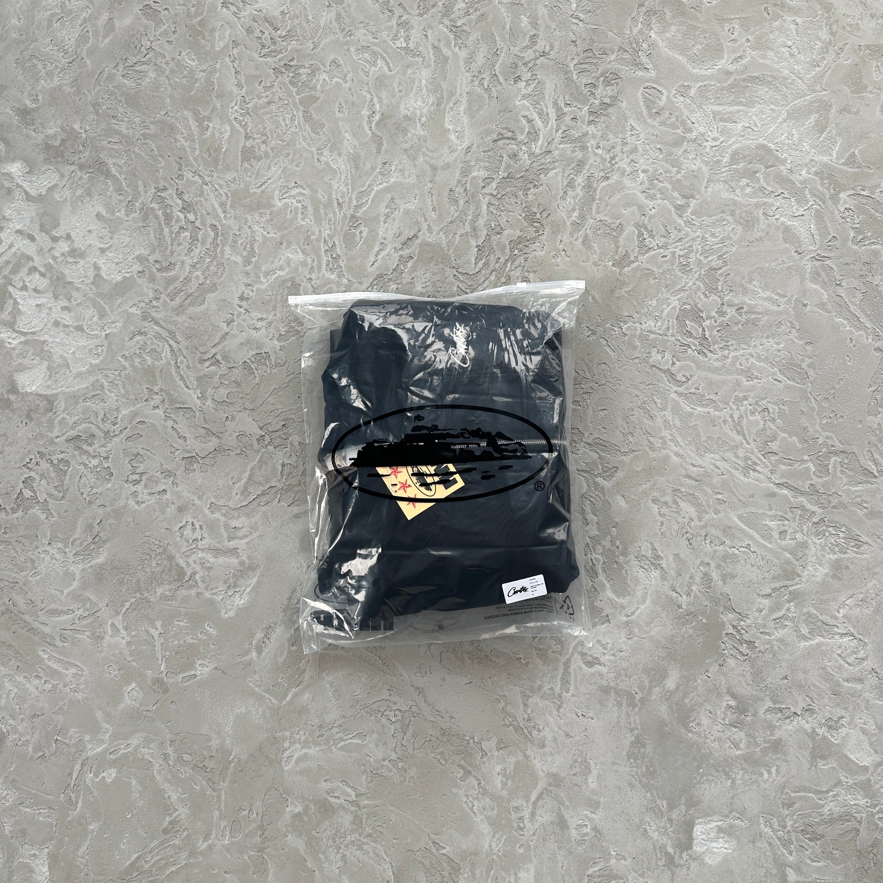 Conjunto Corteiz “HMP Open Hem” ( Preto )