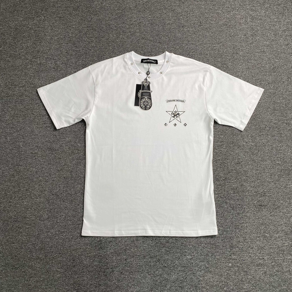 Camisa Chrome Hearts “Star Cross” ( Branca )