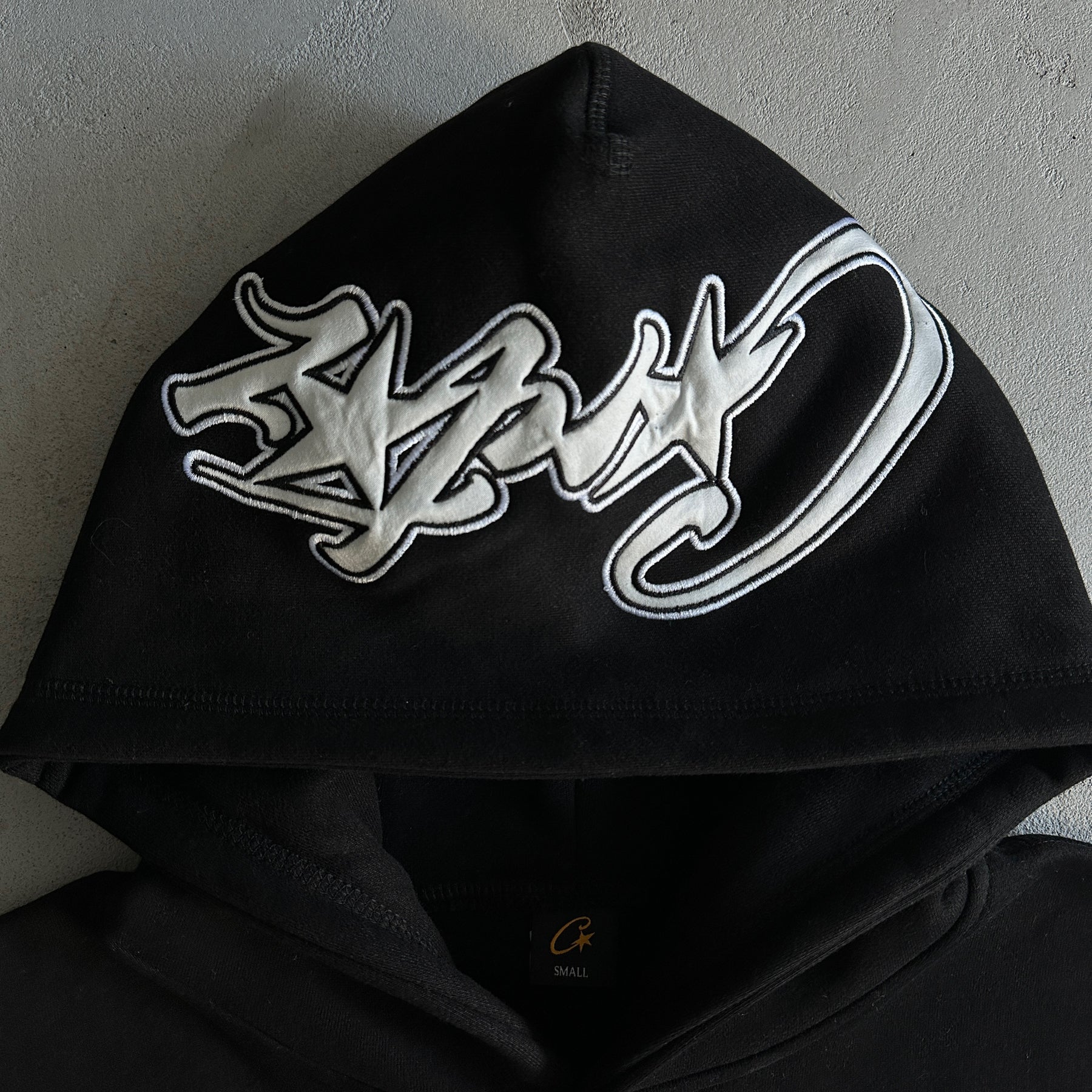 Conjunto Corteiz “Satin C-Star Applique” ( Preto )