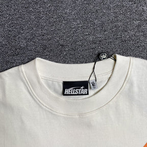 Camisa Hellstar “Classic Normal Print” ( Branca e Laranja )