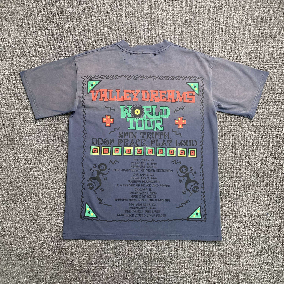 Camisa Valley Dreams “World Tour” ( Azul )