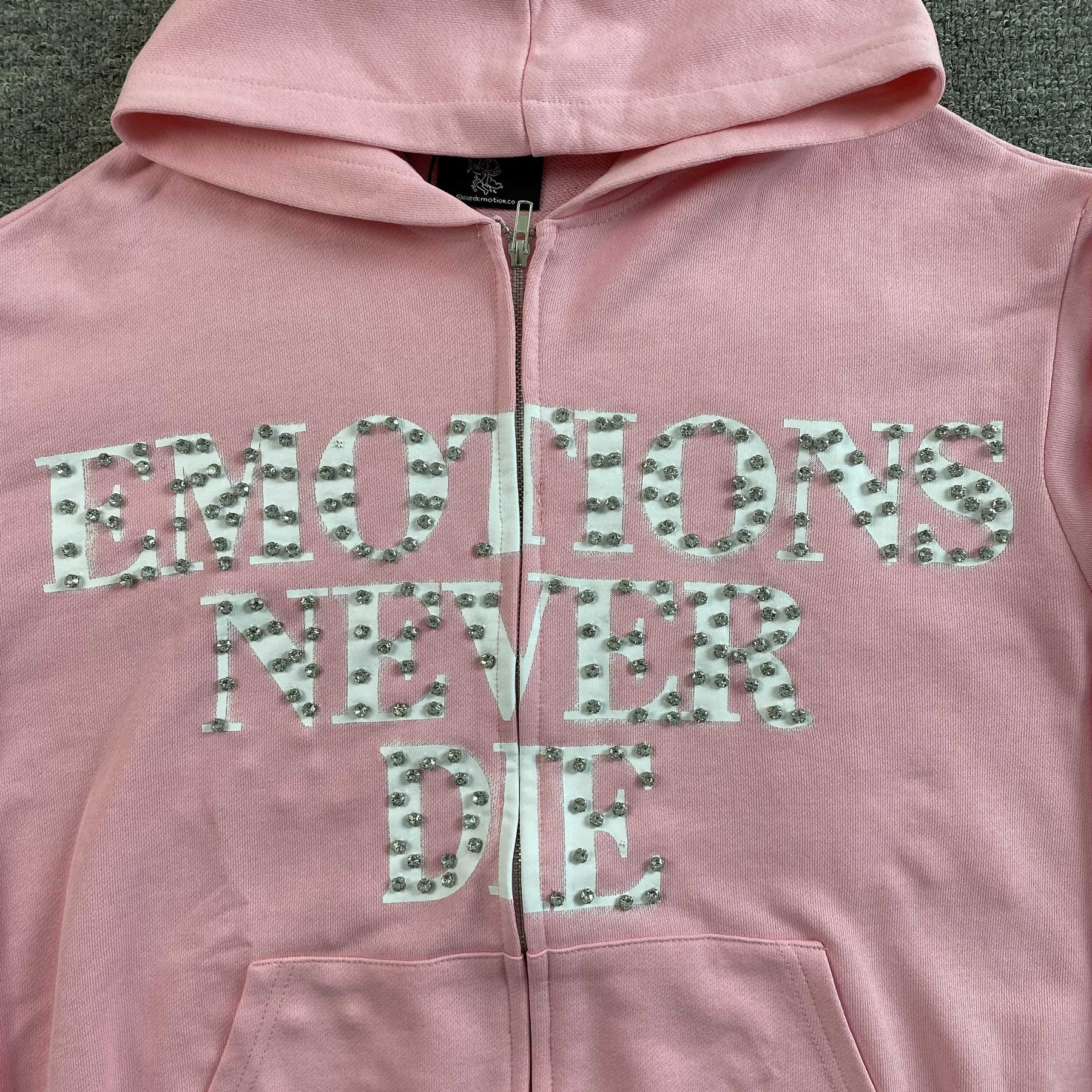 Moletom Mixed Emotion “Emotion Never Die” ( Rosa )