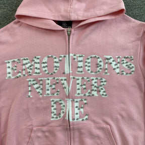 Moletom Mixed Emotion “Emotion Never Die” ( Rosa )