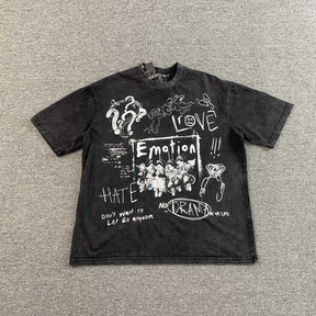 Camisa Mixed Emotion “Chaos” ( Preta )