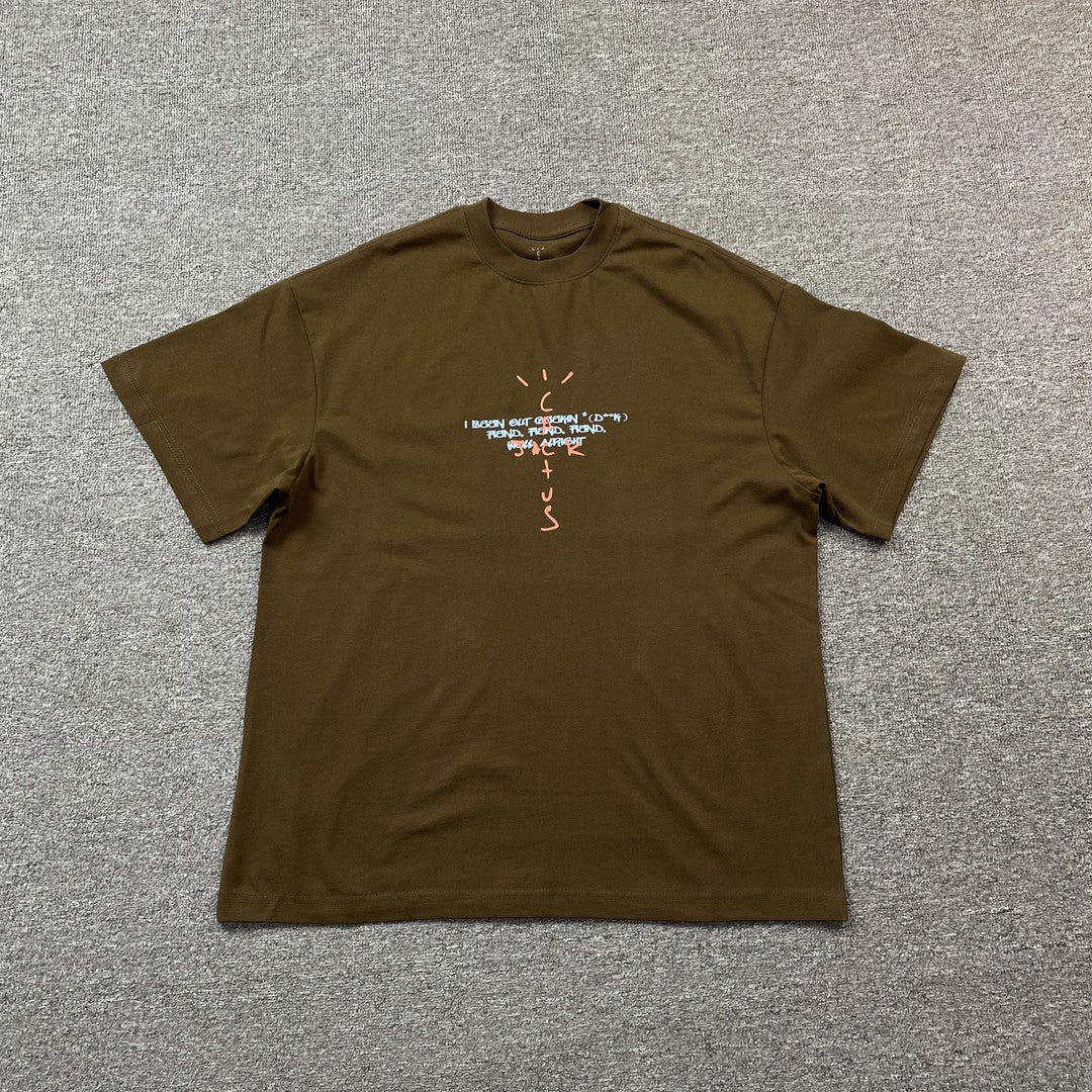 Camisa Cactus Jack ”Sick Mode” ( Marrom )