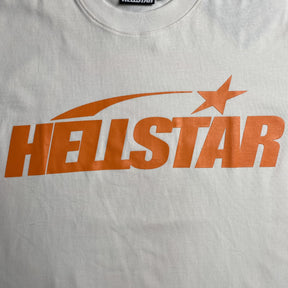 Camisa Hellstar “Classic Normal Print” ( Branca e Laranja )
