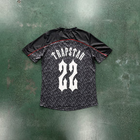 Camisa Trapstar “Football Jersey Black Grey” (Its a Secret)