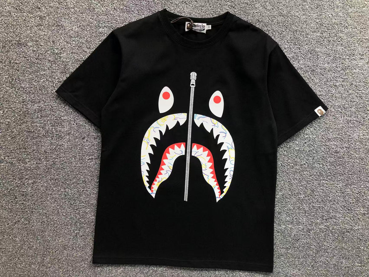 Camisa Bape ”Multicamo Shark” ( Preta )