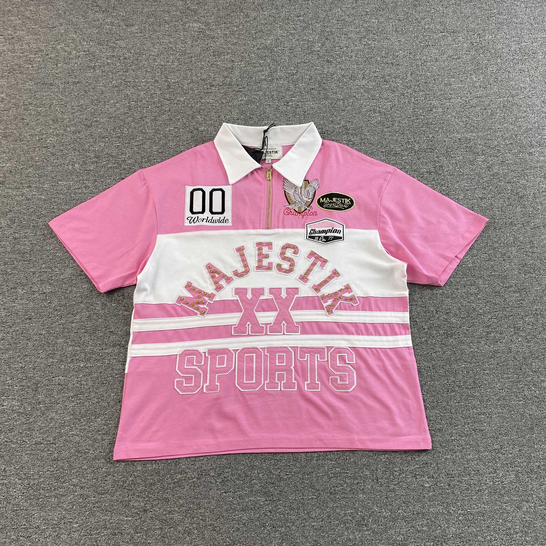 Camisa Majestik “XX Sports” ( Rosa )
