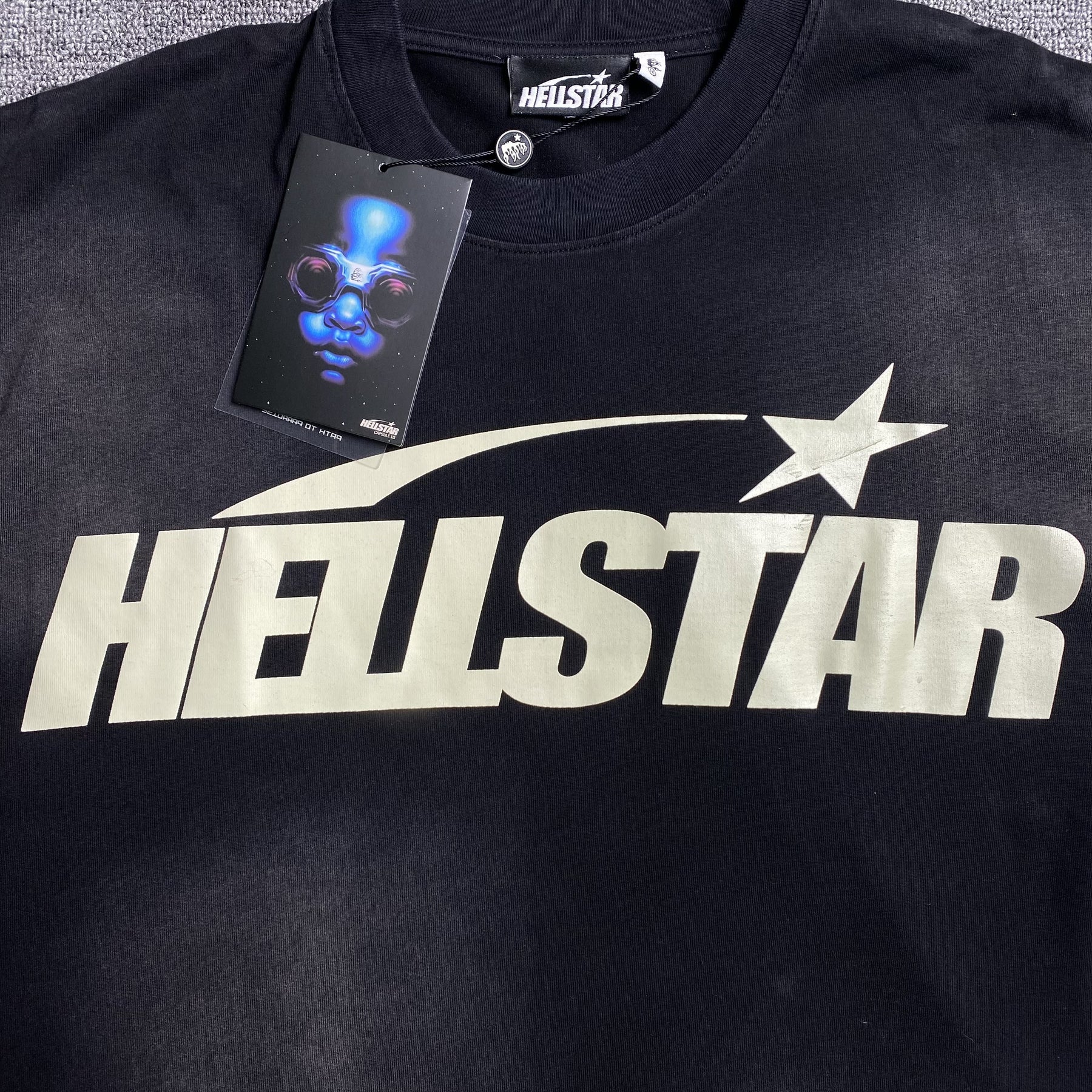 Camisa Hellstar “Classic Normal Print” ( Preta )