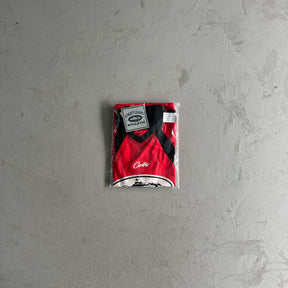 Camisa Corteiz ”Panel” ( Vermelha com Preto )