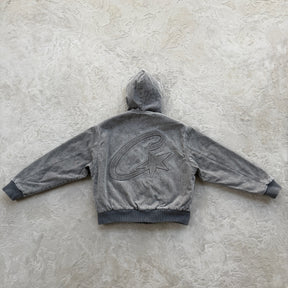 Jaqueta Corteiz “Embossed C-Star” ( Cinza )