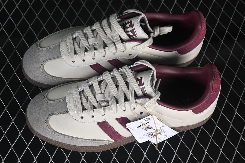 Adidas Samba “Putty Grey Maroon”
