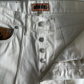 Shorts Corteiz “Denim Genes” ( Branco )