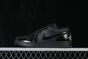 Air Jordan 1 Low "Black Croc”