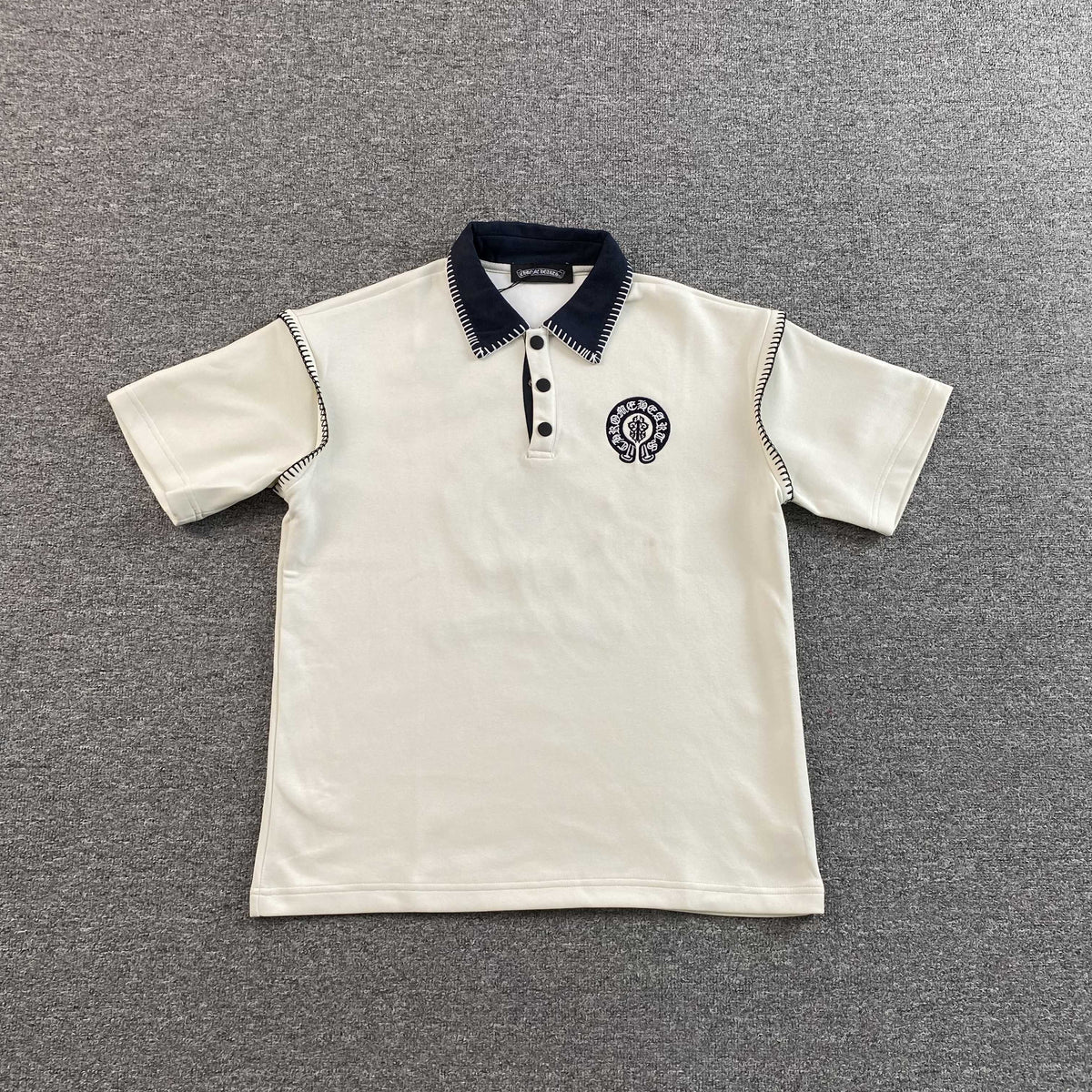 Camisa Polo Chrome Hearts “Black Horseshoe”