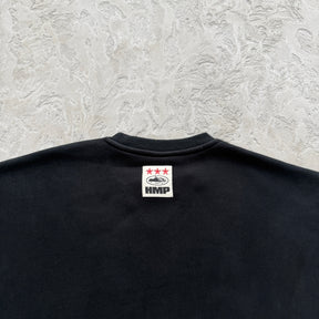 Conjunto Corteiz “HMP Stencil Crewneck” ( Preto )