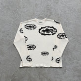 Sueter Corteiz x Denim Tears ( Branco )