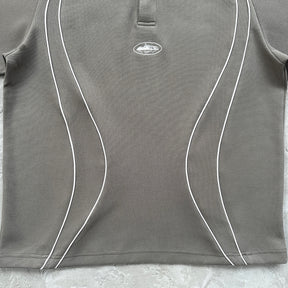 Conjunto Corteiz “Island Pique Polo Set” ( Cinza )