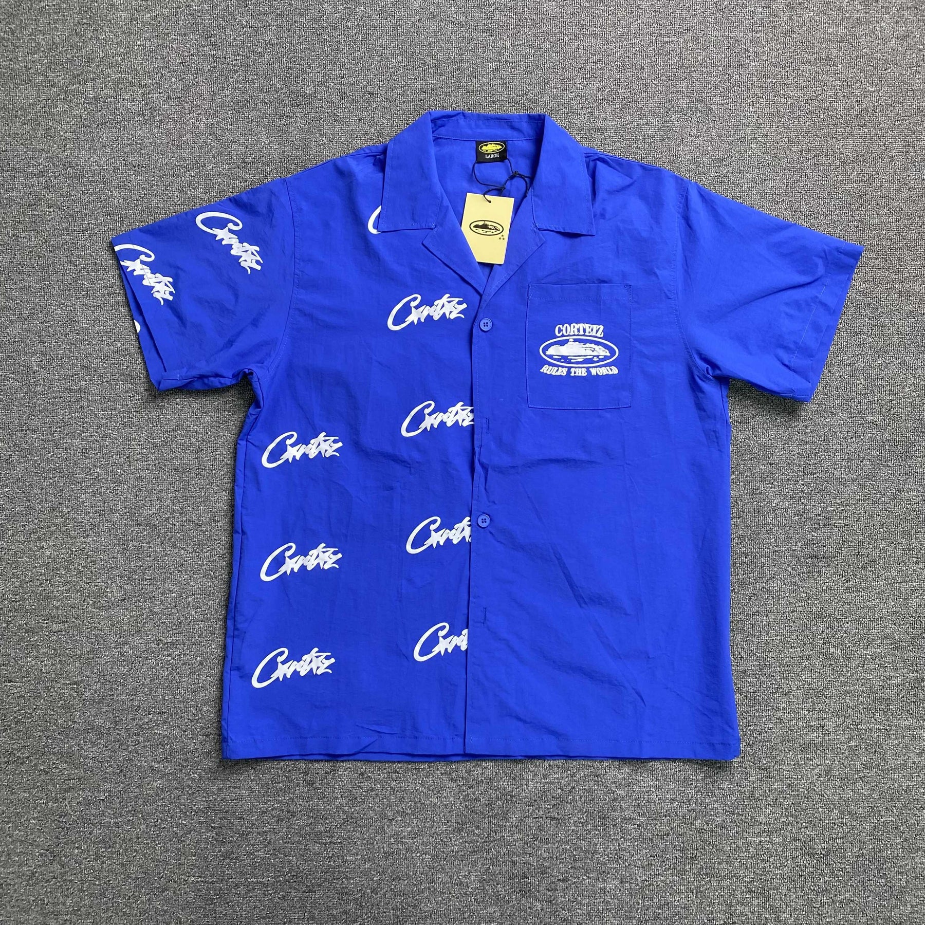 Camisa Corteiz “20 Shirt” ( Azul )