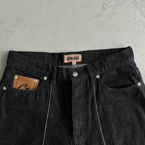 Shorts Corteiz “Denim Genes ” ( Preto )