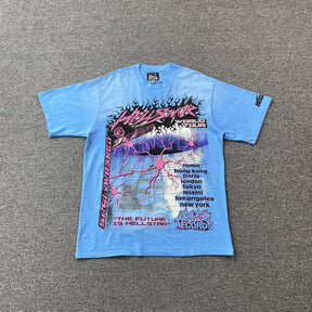 Camisa Hellstar “Neuron Tour Light Blue”