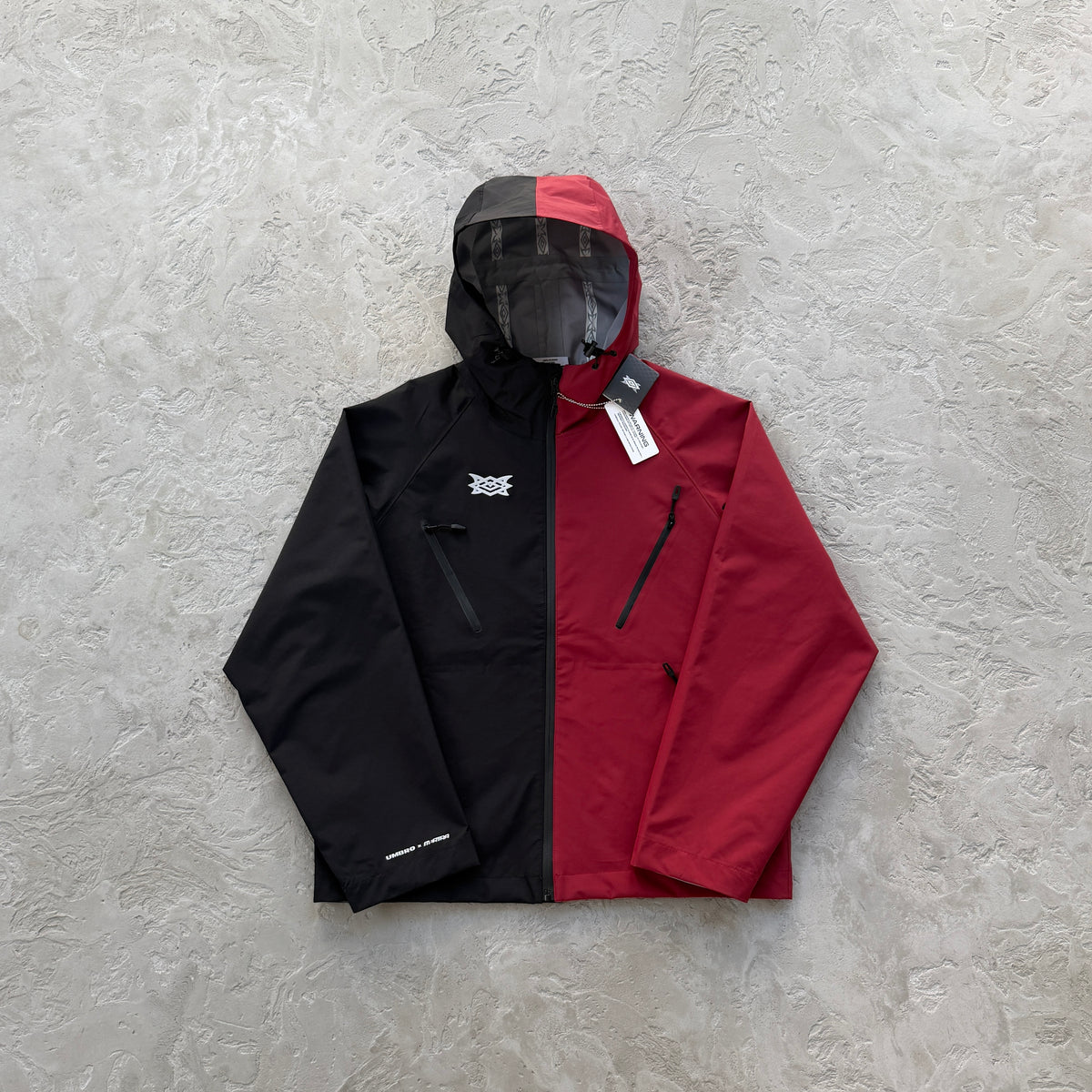 Corta Vento Mertra “Water Reactive ” ( Pova D'água ) ( Vermelho e Preto )