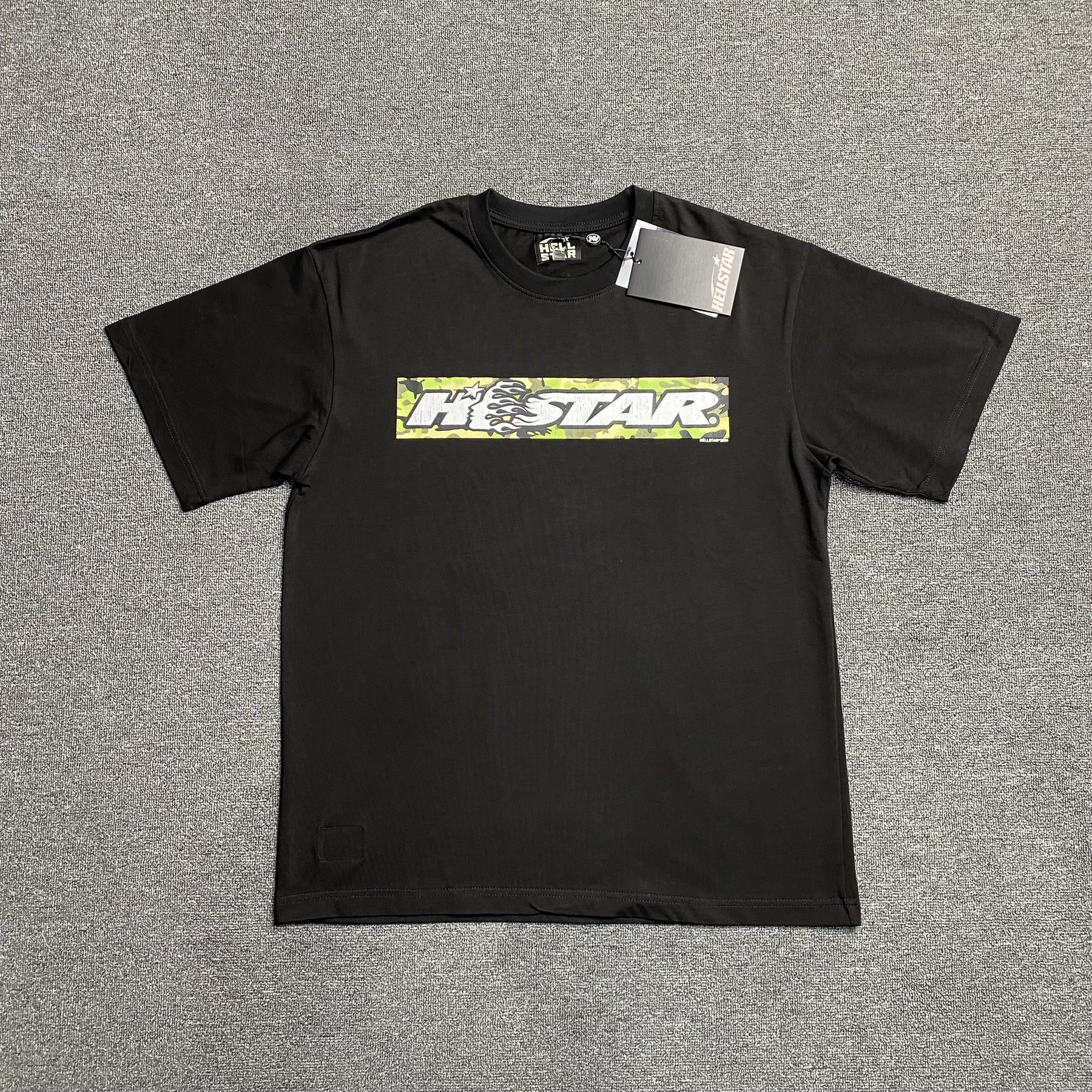 Camisa Hellstar “Box Logo Camo” ( Preta )