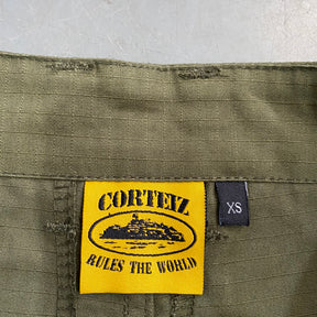 Shorts Corteiz “Mula Guerilla” ( Verde Com Branco )