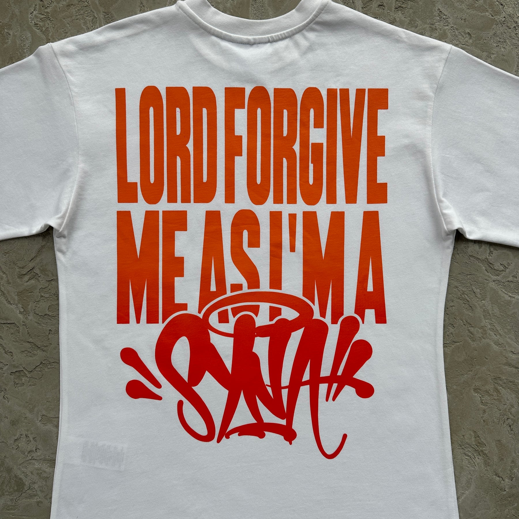 Camisa Syna World “Lord Forgive Me Asi'ma” ( Branco )