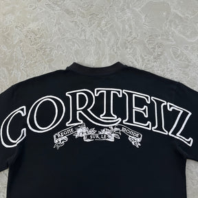 Camisa Corteiz “Royale Heavyweight” ( Preta Com Branco )