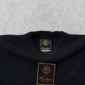 Sueter Corteiz “Crochet Applique Knit Crew”