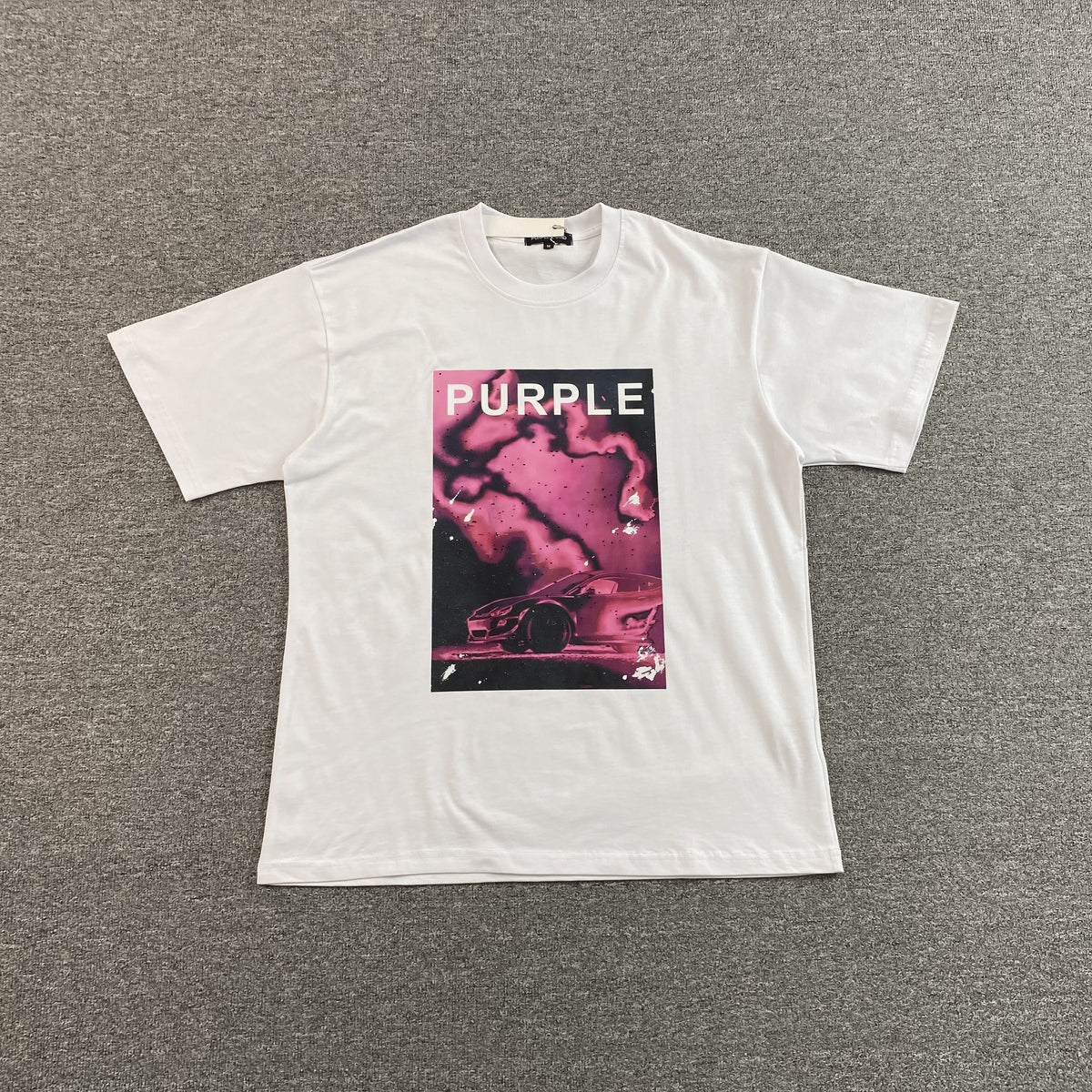 Camisa Purple Brand "Car” ( Branca )