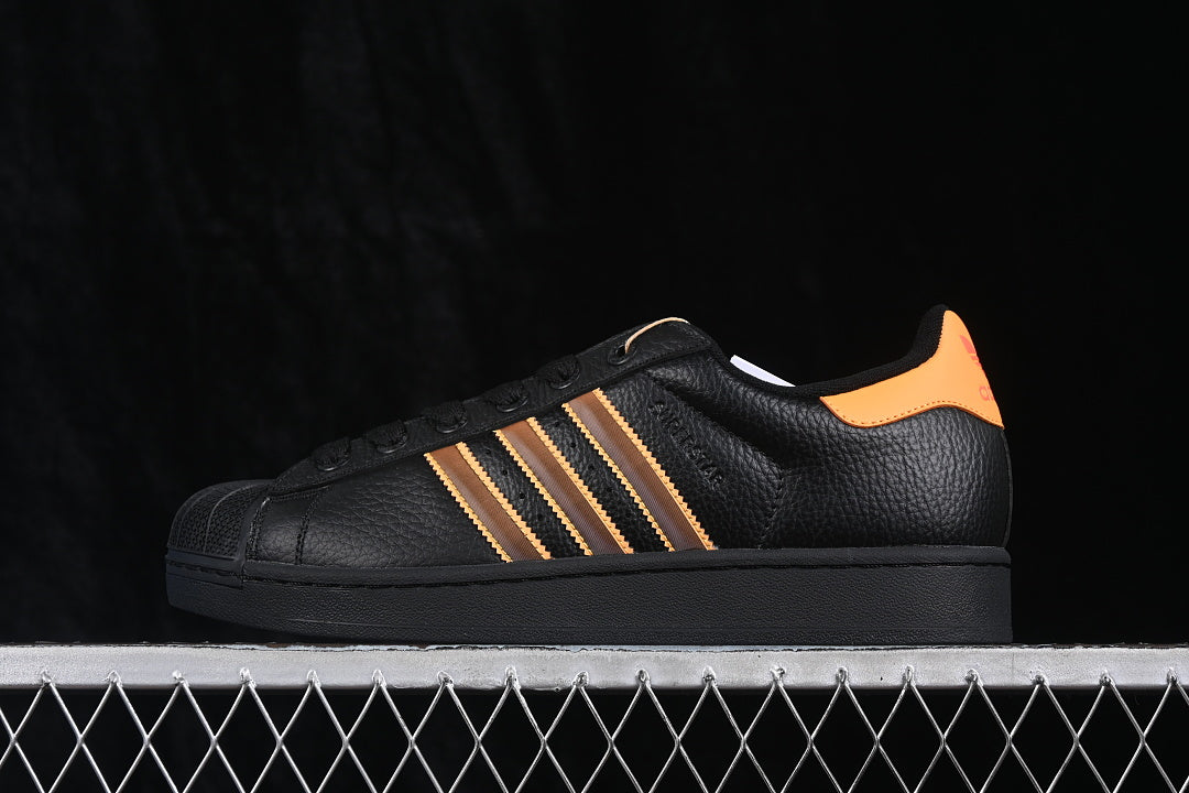 Adidas Campus “Superstar II Black Crew Neck Orange”
