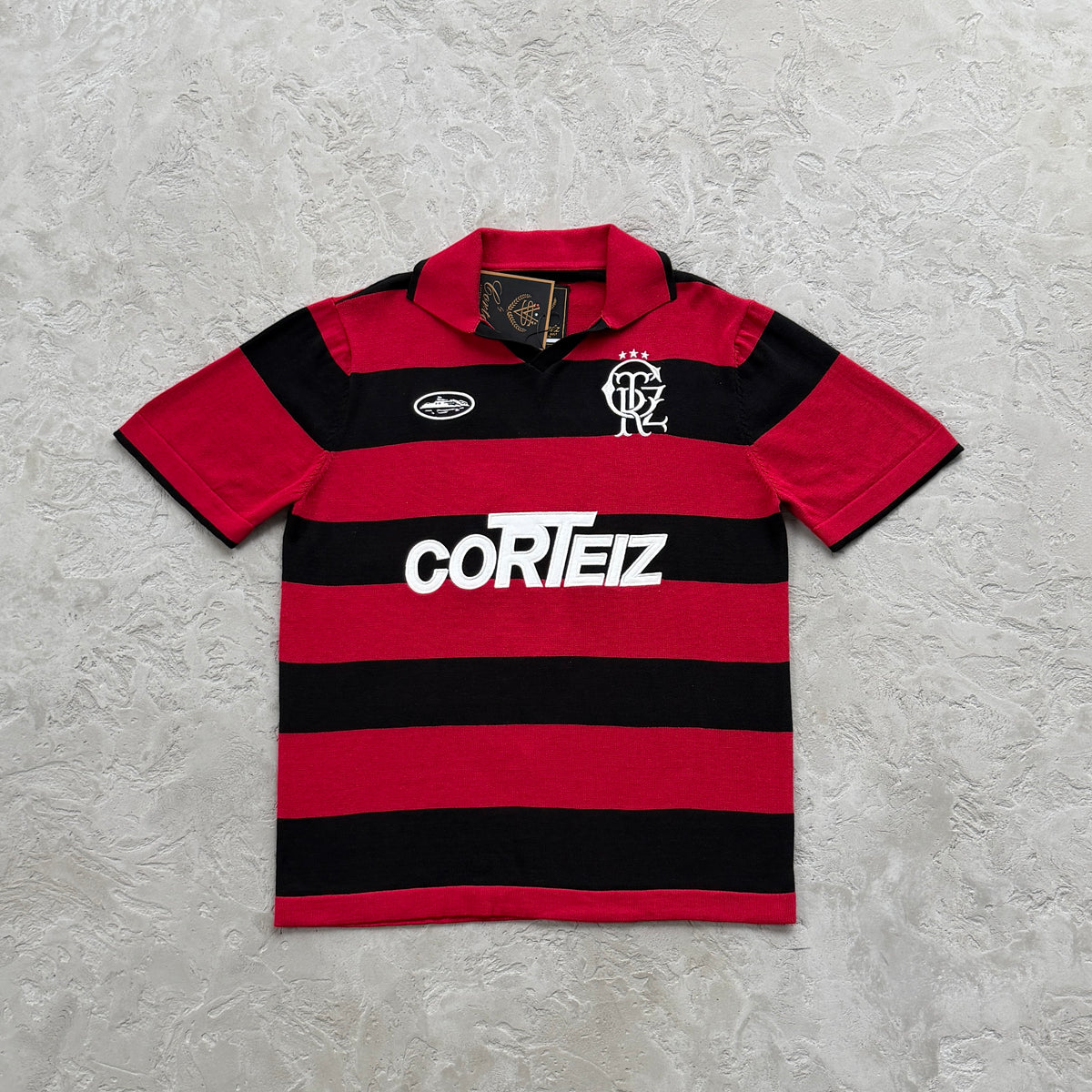 Camisa Jersey Corteiz “Striped knit jersey” ( Vermelho )