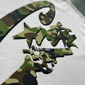Camisa Corteiz “Pistol Camouflage” ( Branca )