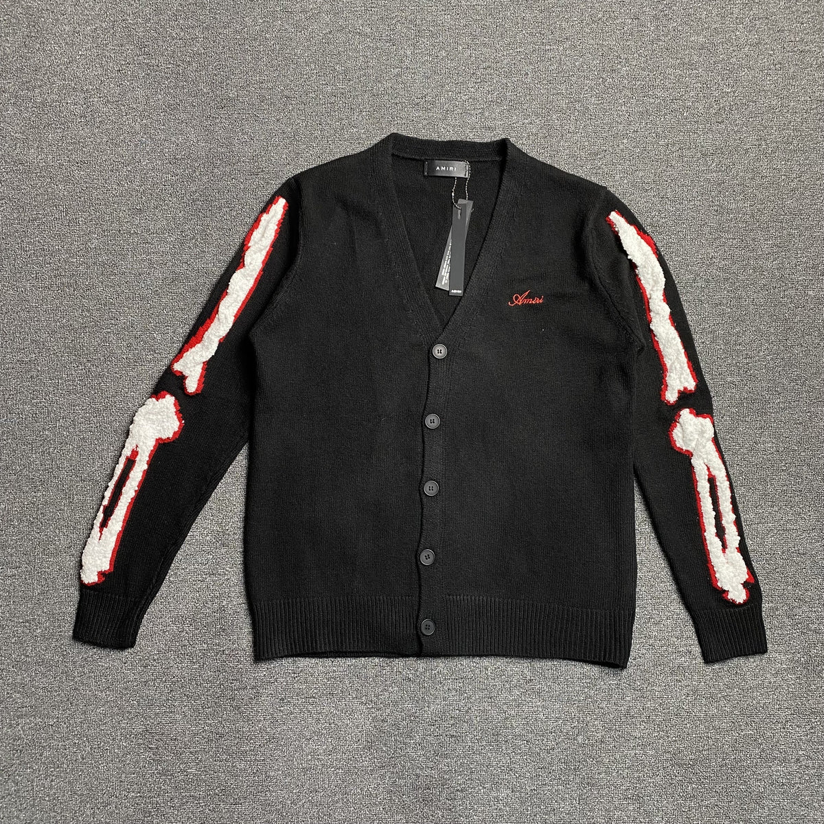 Sueter Amiri “Cardigan Bones” ( Preto )