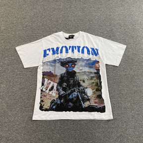 Camisa Mixed Emotion “Alien Biker” ( Branca )